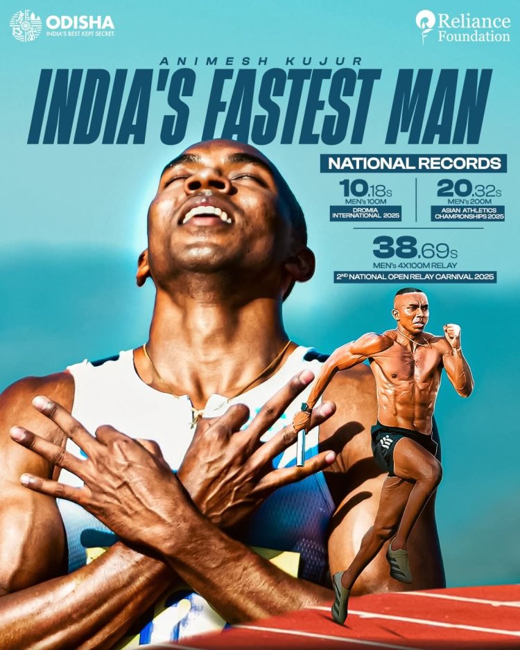 जशपुर के अनिमेष कुजूर ने 100 मीटर दौड़ में रचा भारतीय एथलेटिक्स का इतिहास