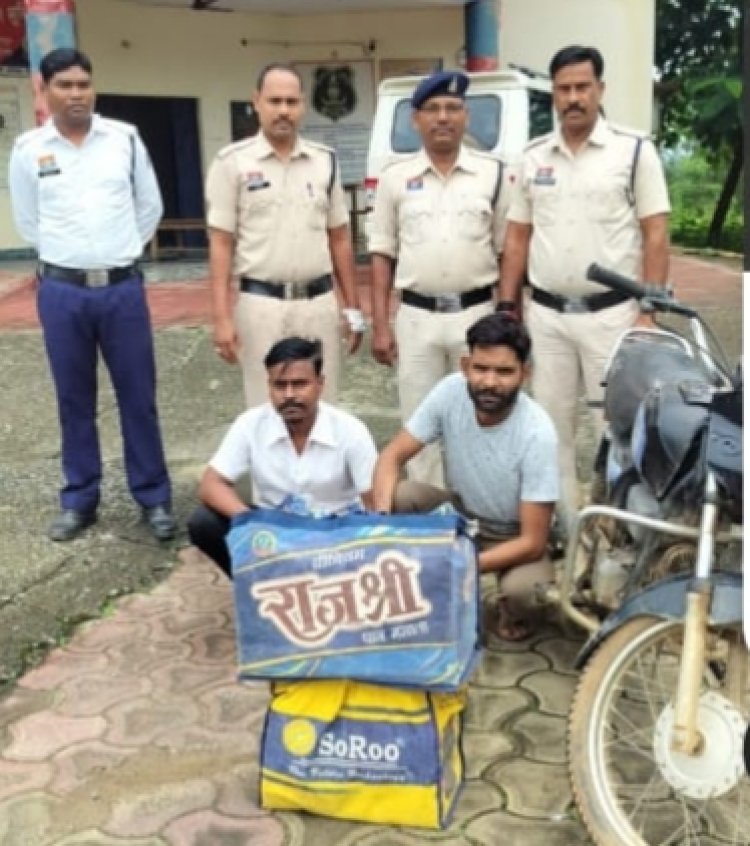 कोतबा में पकड़ा 44 हजार का 22 लीटर से अधिक 228 नग शीशी प्रतिबंधित नशीला कफ सिरफ