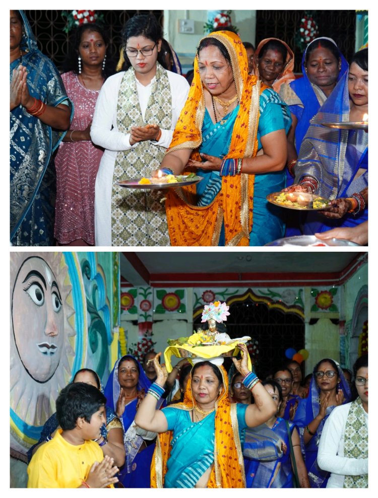 पमशाला के राधा कृष्ण मंदिर में धूमधाम से मनाया गया श्रीकृष्ण जन्माष्टमी महोत्सव  मुख्यमंत्री की धर्मपत्नी कौशल्या साय शामिल होकर की पूजा अर्चना