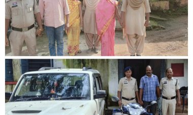 गांजा तस्करी के मामले में फरार तीन आरोपियों, मां बेटा और बहू   को सुंदरगढ़ ओडिशा से ढूंढ लाई जशपुर पुलिस