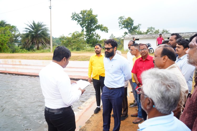 मुख्यमंत्री ने कुनकुरी छठ घाट के सौन्दर्यकरण हेतु 5 करोड़ 17 लाख की दी स्वीकृति  गुरूवार को कलेक्टर रोहित व्यास ने कुनकुरी छठ घाट का किया निरीक्षण