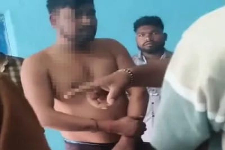 दो युवकों के कपड़े उतारकर, रस्सियों से पाइप में बांधकर बेदम पिटाई का वीडियो हुआ वायरल   क्रेशर संचालक ने अपने साथियों के साथ मिलकर घटना को दिया अंजाम