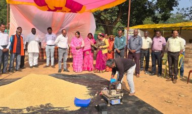 किसानों के लिए धान खरीदी केंद्र में उपलब्ध कराई गई बुनियादी सुविधाएं   किसान बुध नाथ सिंह ने मुख्यमंत्री को दिया धन्यवाद