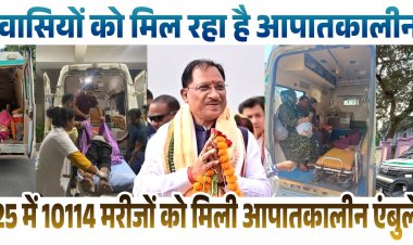 मुख्यमंत्री विष्णुदेव साय के गृह जिले में बढ़ती स्वास्थ्य सुविधाएं से मिल रहा है लोगों को लाभ, डायल 108 संजीवनी एक्सप्रेस बनी जिले की जीवन रेखा  वर्ष 2025 में 10 हजार 114 मरीजों को समय पर मिली आपातकालीन सेवा