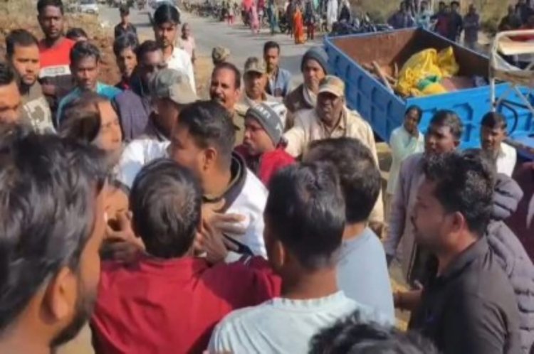 वन भूमि से अतिक्रमण हटाने गए वन विभाग की टीम के साथ मारपीट  वन विभाग की सूचना पर मौके पर पहुंची पुलिस ने संभाली स्थिति