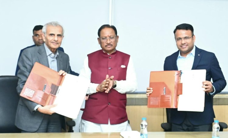 मेडिसिटी विकास की दिशा में बड़ी उपलब्धि: चार माह में जमीन लीज और रजिस्ट्री पूरी, ₹680 करोड़ की लागत से बनेगा 300 बिस्तरों का बॉम्बे हॉस्पिटल  स्वास्थ्य सेवाओं के साथ युवाओं को मिलेगा रोजगार: नवा रायपुर बनेगा सेंट्रल इंडिया का हेल्थकेयर हब - मुख्यमंत्री विष्णुदेव साय