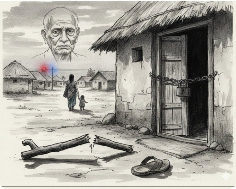 *लाठी से पीट-पीटकर पिता की हत्या — बहू को बचाने की कोशिश में पिता ने खो दी जिंदगी, पत्नी के चरित्र पर संदेह करता था आरोपी*