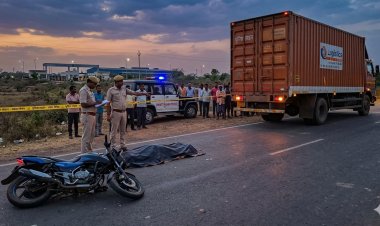 ओवरटेक के दौरान हादसा, ट्रक से कुचलकर युवक की मौत, शराब के नशे में बाइक चला रहा था युवक, मौके पर तोड़ा दम