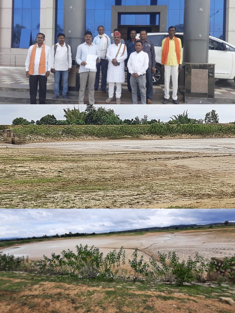 *10 दिन में जलाशय का काम शुरू नहीं हुआ तो ग्रामीण करेंगे धरना और चक्का जाम*  *जलाशय क्षेत्र में मिट्टी एकत्रित हो जाने से बांध की जलभराव क्षमता लगभग समाप्त*