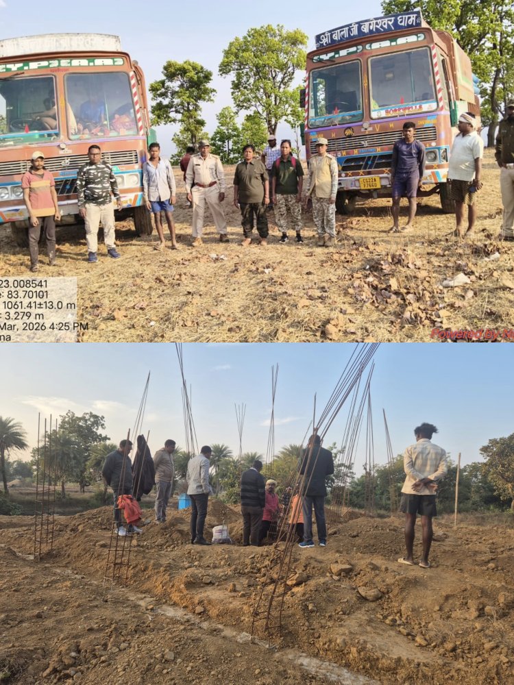 वन भूमि पर कब्जे की एक और कोशिश नाकाम जंगल क्षेत्र में अवैध बोरवेल खनन पर वन विभाग ने दो बोरिंग वाहन किया जप्त