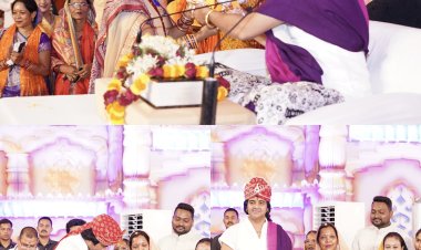 *श्री राम जन्म प्रसंग पर भावविभोर हुआ कुनकुरी, कथा वाचक संत चिन्मयानंद बापू ने तीसरे दिन दिया यह संदेश......*