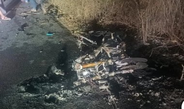 तेज रफ्तार का कहर: कार-बाइक भिड़ंत के बाद लगी आग, 3 युवक जिंदा जले, हालत नाजुक