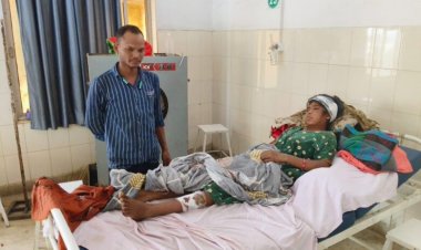 *देवर का भाभी पर दौली से जानलेवा हमला, बीच-बचाव करना पड़ा भारी*  *पारिवारिक विवाद ने लिया हिंसक रूप, गंभीर हालत में अस्पताल में भर्ती*