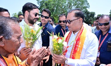 *जशपुर के कलिबा पहुंचे मुख्यमंत्री विष्णुदेव साय, हुआ आत्मीय स्वागत*