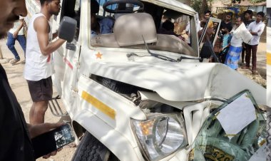 *बारातियों की तेज रफ्तार पिकअप पेड़ से टकराई, 4 लोग घायल