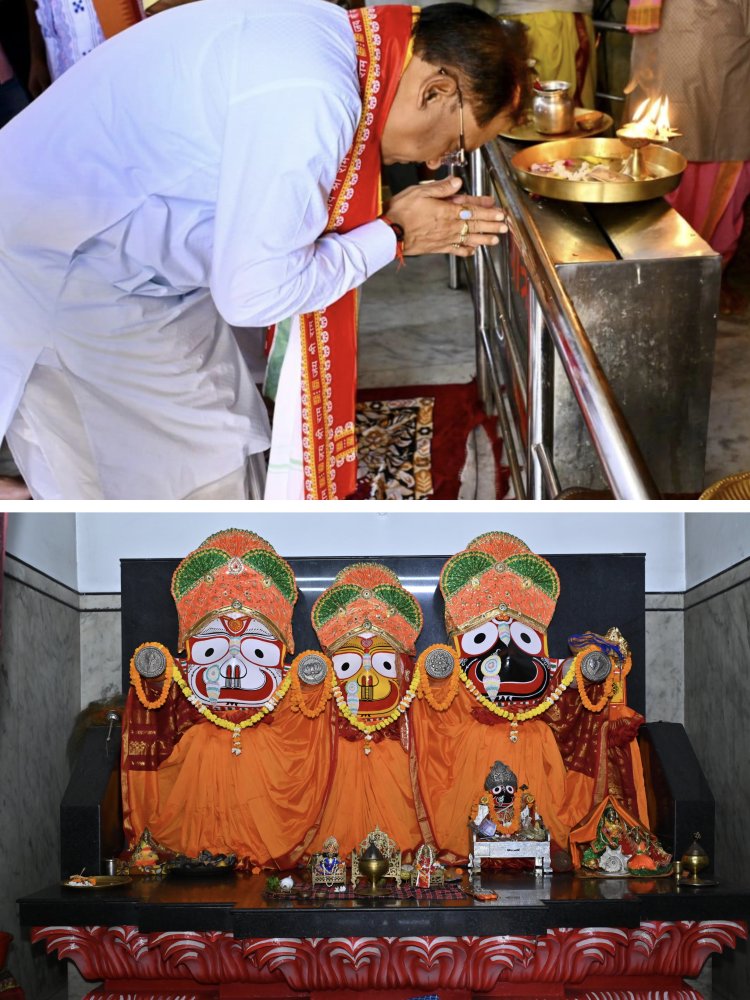 *मुख्यमंत्री विष्णुदेव साय हरिनाम संकीर्तन नामयज्ञ में हुए शामिल*  *श्री जगन्नाथ मंदिर में की पूजा-अर्चना, प्रदेशवासियों की सुख-समृद्धि और खुशहाली की कामना*  लोक सीजी न्यूज/ रायपुर 10 मई 2026/
