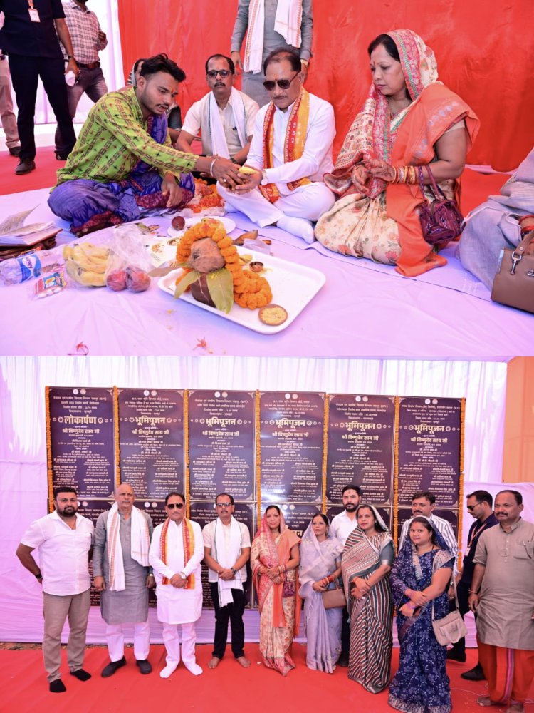 *मुख्यमंत्री विष्णुदेव साय ने कुनकुरी क्षेत्र को दी विकास कार्यों की बड़ी सौगात*  *16 करोड़ 5 लाख 91 हजार रुपए के 12 विकास कार्यों का किया भूमिपूजन एवं लोकार्पण*