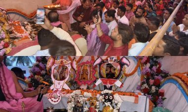 *दोकड़ा श्री जगन्नाथ मंदिर में भक्ति का महासागर उमड़ा: 108 पवित्र कलशों से हुआ महाप्रभु जगन्नाथ का दिव्य महारण स्नान, अब 15 दिनों तक रहेंगे अनसर....*