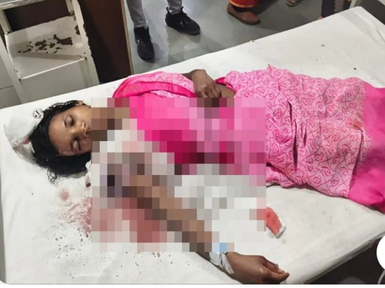 *NH-43 पर तेज रफ्तार हाइवा ने मारी टक्कर: बाइक सवार बेटे आशीष तिर्की की मौके पर मौत, मां गंभीर रूप घायल*