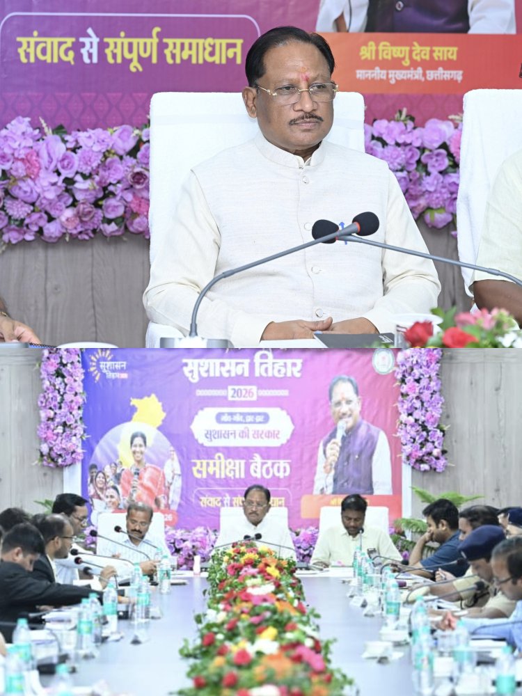 *शासकीय योजनाओं का लाभ हर पात्र परिवार तक पहुंचे, प्रशासन संवेदनशीलता और जवाबदेही के साथ करे कार्य : मुख्यमंत्री विष्णुदेव साय*