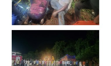 *लोरो घाट में भीषण सड़क हादसा, जशपुर पुलिस के रेस्क्यू से ट्रक में फंसे तीन लोगों की बची जान*