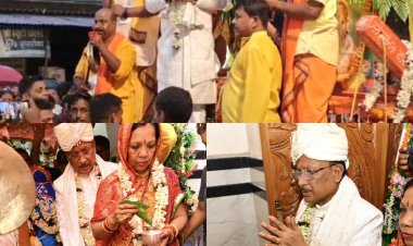 *मुख्यमंत्री विष्णुदेव साय ने दोकड़ा में रथयात्रा महोत्सव में गजपति महाराजा की परंपरा निभाई*  *भगवान जगन्नाथ का रथ खींचकर प्रदेशवासियों के सुख-समृद्धि की कामना की*