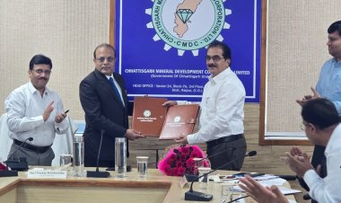 *मुख्यमंत्री के नेतृत्व में खनन क्षेत्र में हासिल हुई एक और महत्वपूर्ण उपलब्धि*  *सीएमडीसी एवं जेएनएआरडीडीसी के बीच हुआ ऐतिहासिक एमओयू* 