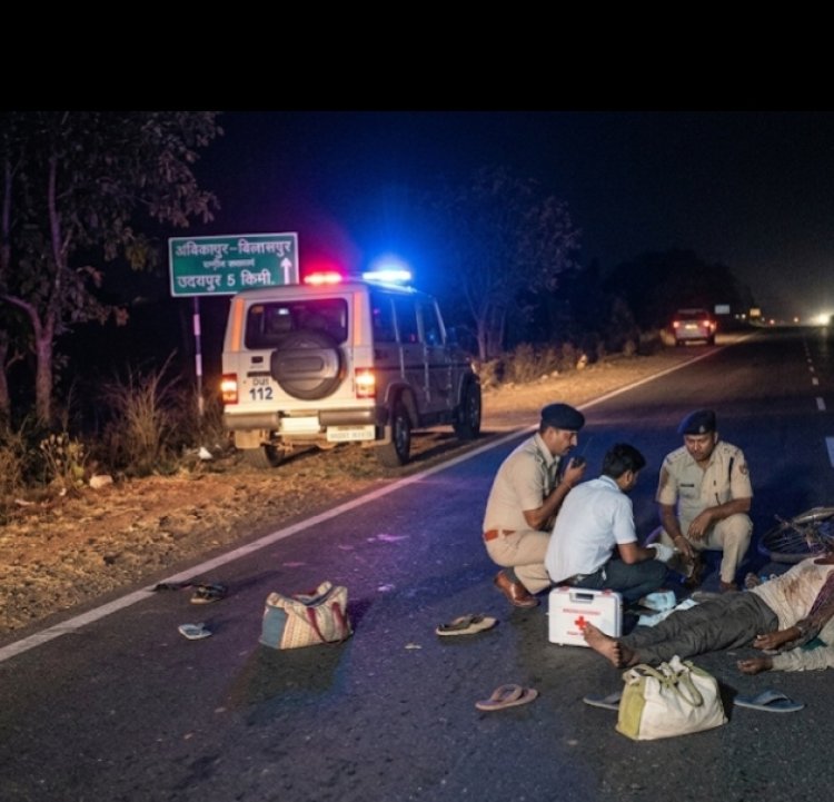 *रामगढ़ महोत्सव से लौट रहे 7 नाबालिगों को ट्रक ने रौंदा: 15 वर्षीय किशोर की मौत, 6 घायल, चालक फरार*