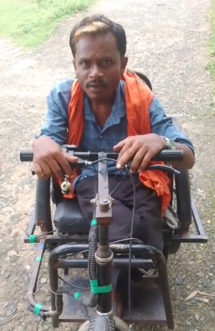 *सीएम हेल्पलाइन बनी दिव्यांगों के लिए सहारा*  *बाबू सजबहार के प्रफुल्ल बेक की समस्या का हुआ त्वरित समाधान*