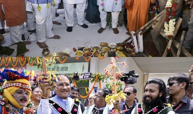 *हरेली तिहार पर मुख्यमंत्री निवास में साकार हुई छत्तीसगढ़ की लोक संस्कृति, कृषि परंपरा और ग्रामीण जीवन की जीवंत झांकी*