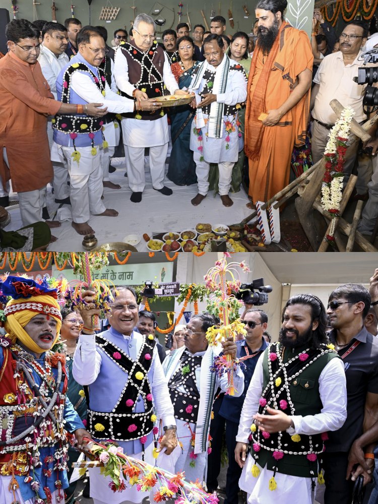 *हरेली तिहार पर मुख्यमंत्री निवास में साकार हुई छत्तीसगढ़ की लोक संस्कृति, कृषि परंपरा और ग्रामीण जीवन की जीवंत झांकी*