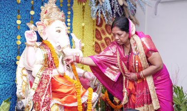 *मुख्यमंत्री निवास बगिया में विराजे गणपति महाराज, विधि-विधान से हुआ भगवान श्री गणेश की प्रतिमा का स्थापना एवं पूजन-अर्चन*