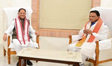 *मुख्यमंत्री विष्णु देव साय ने ओडिशा के मुख्यमंत्री मोहन चरण माझी से की सौजन्य भेंट*
