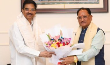 *मुख्यमंत्री विष्णु देव साय ने ओडिशा के राज्यपाल डॉ. हरि बाबू कंभमपति से की शिष्टाचार भेंट*