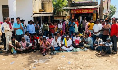 *करंट की चपेट में आकर मारे गए दो श्रमिकों की मौत पर बवाल, 50 लाख मुआवजे की मांग*