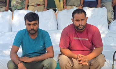 *ओडिशा की ओर से आ रहे मिनी ट्रक से सवा दो करोड़ रुपए का गांजा पकड़ाया* 