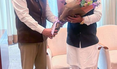 *सिंगापुर पहुंचे मुख्यमंत्री विष्णु देव साय का भारत के उच्चायुक्त डॉ. शिल्पक अंबुले ने किया आत्मीय स्वागत*