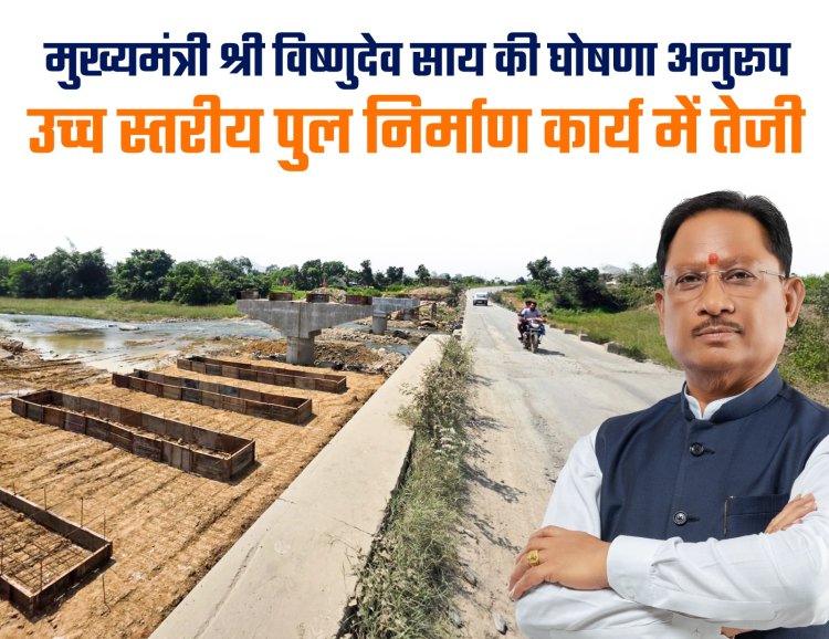 *कोतबा–लावाकेरा मार्ग पर कोकिया नाला में 4.14 करोड़ की लागत से बन रहा उच्च स्तरीय पुल*