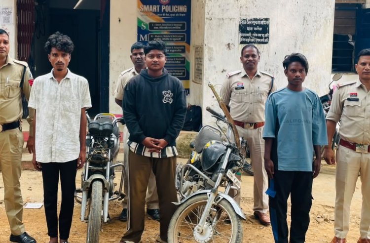 *जशपुर: तलवार दिखाकर रुपए मांगे, नहीं देने पर बाइक लूटी*